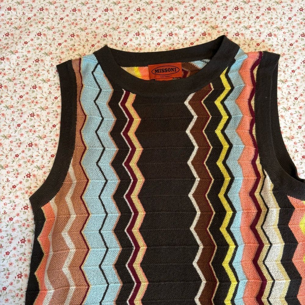 Missoni For Target Colorful Zigzag Pattern Dress - image 7